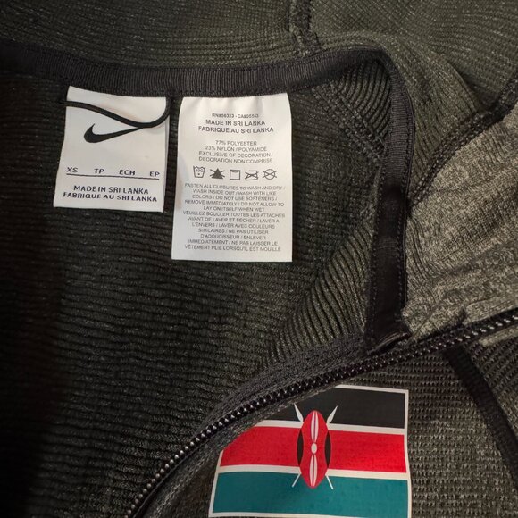 Nike Pro Elite Kenya Team Issue Tech Fleece Hoodie Jacket Running Womens XS NEW - Picture 8 of 11